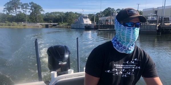 Photos: On board a FWC research vessel on the lagoon