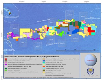 Clarion Clipperton nodule exploration area