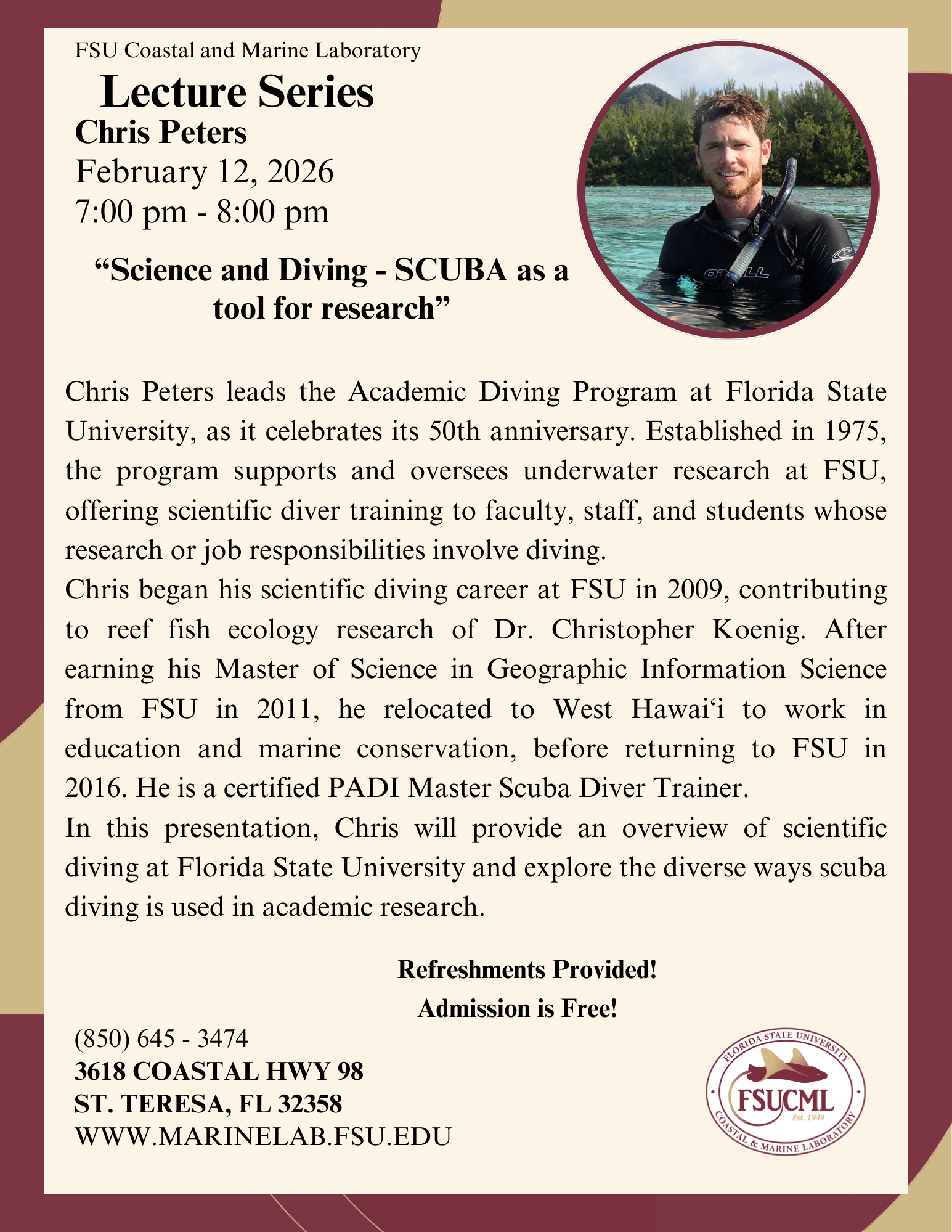 Chris Peters Rescheduled